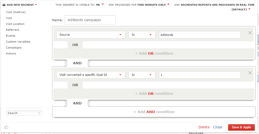 AdWords conversion