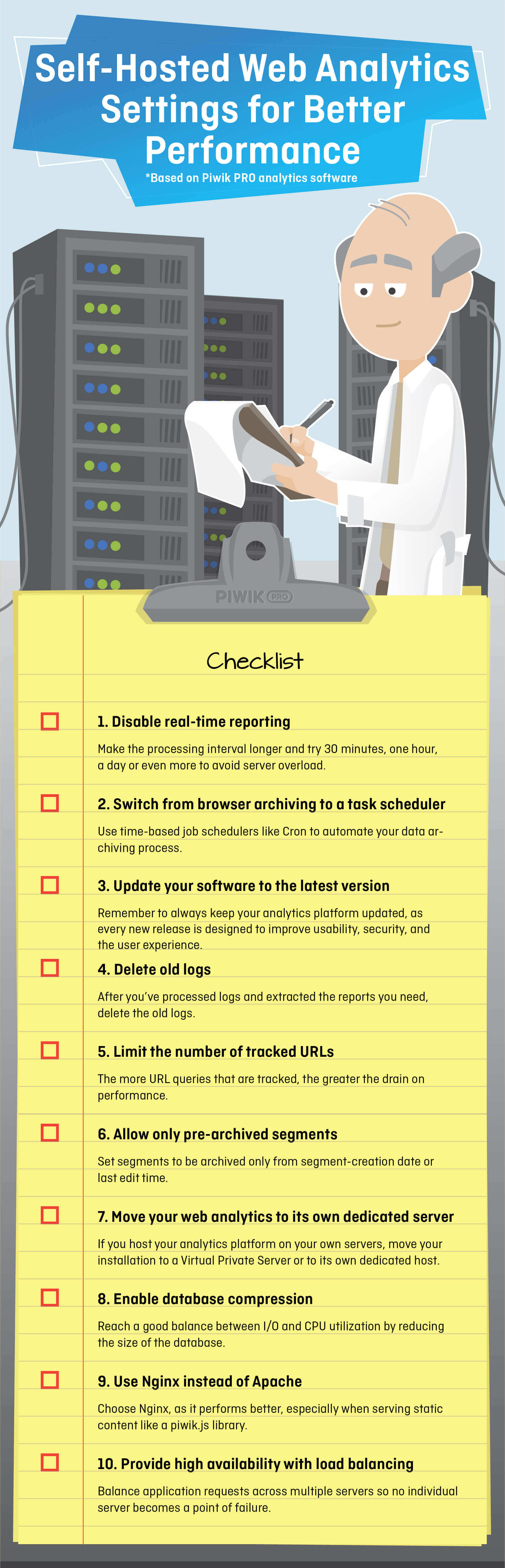 Web Analytics performance checklist