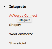 Integrate Adwords campaigns