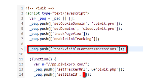 HTML code of the tested elements