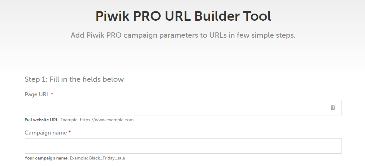 Meet our Piwik PRO Campaign URL Builder Tool Piwik PRO
