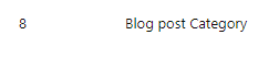 Blog Post Category